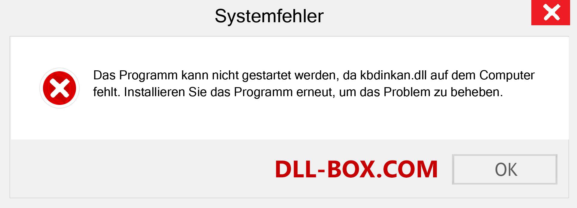 kbdinkan.dll-Datei fehlt?. Download für Windows 7, 8, 10 - Fix kbdinkan dll Missing Error unter Windows, Fotos, Bildern